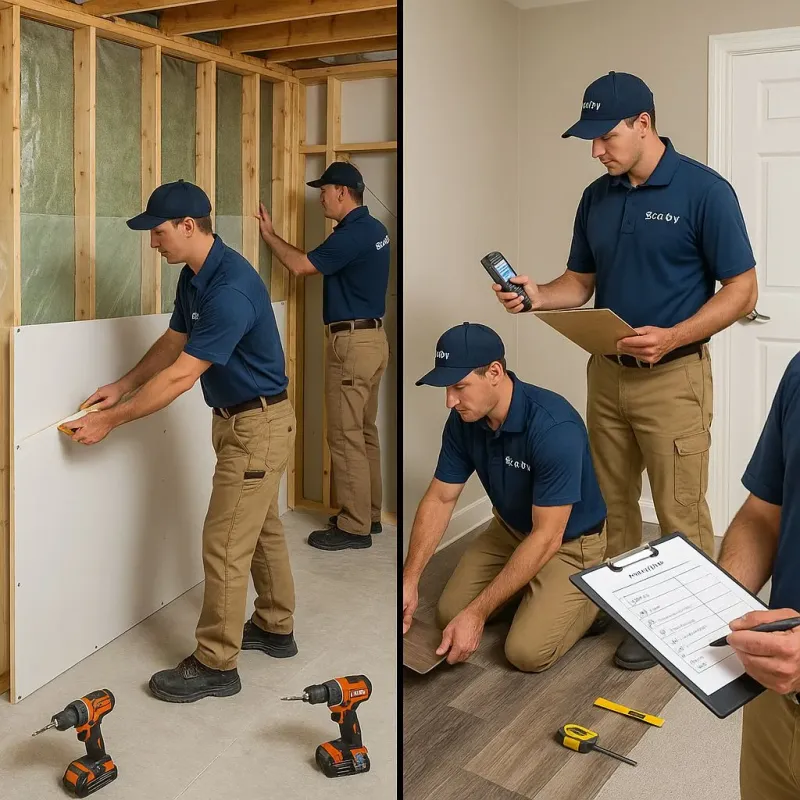 Repairs and Reconstruction process in North Massapequa, NY